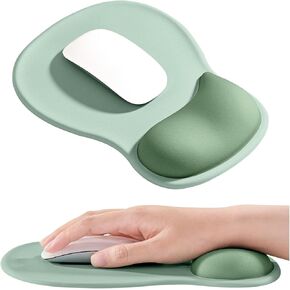 EooCoo Ergonomic Mouse Pad with Gel Wrist Rest Support Middle Concave Design, Relieve Wrist Pain Mousepad, Non-Slip Base for Laptop, Computer, Office Desk Accessories, Carpal Tunnel Syndrome in Kuwait
