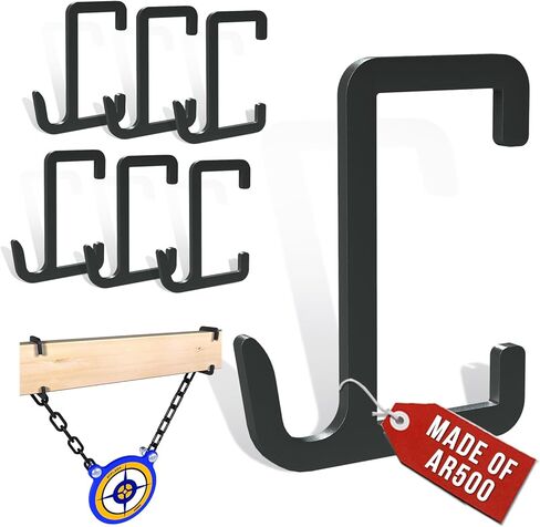 ATFLBOX Heavy Duty 2x4 Steel Target Stand Brackets Set, Y and T Connectors with 12 Hanger Hooks for DIY Shooting Outdoor Range, Modular AR500 Steel Targets Hangers in Saudi Arabia