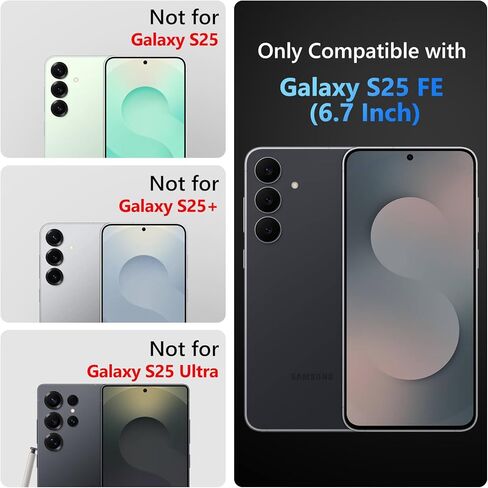 Vofolen for Samsung Galaxy S25 FE Case with Card Holder Crossbody Lanyard Strap Leather Wallet Case with Magnetic Clasp Kickstand Heavy Duty Protective Flip Cover for Galaxy S25FE for Women Black in Kuwait