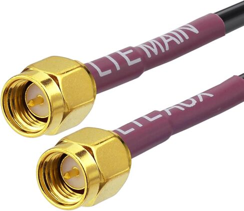 SUPERBAT 4G LTE SMA Male MIMO Antenna Adhesive Magnet Mount with 10ft Extension Cables for Verizon AT&T T-Mobile Sprint 4G LTE Router Cellular IoT Gateway Mobile Broadband Modem Hotspot in Saudi Arabia