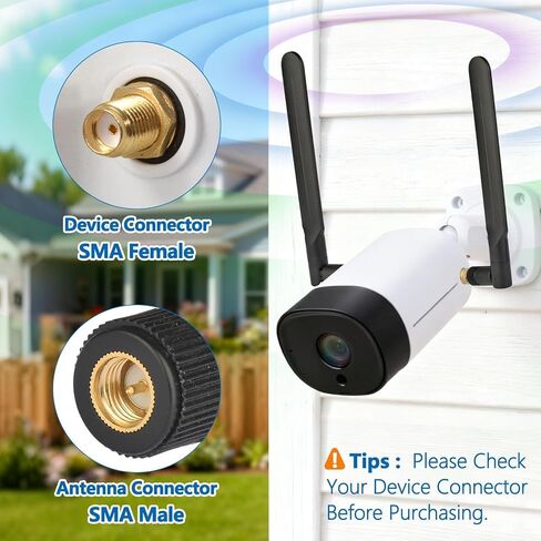 4G LTE Cellular Antenna 3dBi SMA Male Antenna (2-Pack) for 4G LTE Wireless Router CPE Hotspot Industrial IoT Router Cellular Gateway Terminal Outdoor Cellular Security Camera Delivery Locker in Kuwait