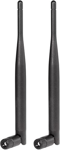 Dual Band WiFi Antenna 2.4GHz 5GHz 5.8GHz 6dBi RP-SMA Male MIMO Antenna for WiFi Router Wireless Network Card USB Adapter Security IP Camera Video Surveillance Monitor (2-Pack) in Kuwait