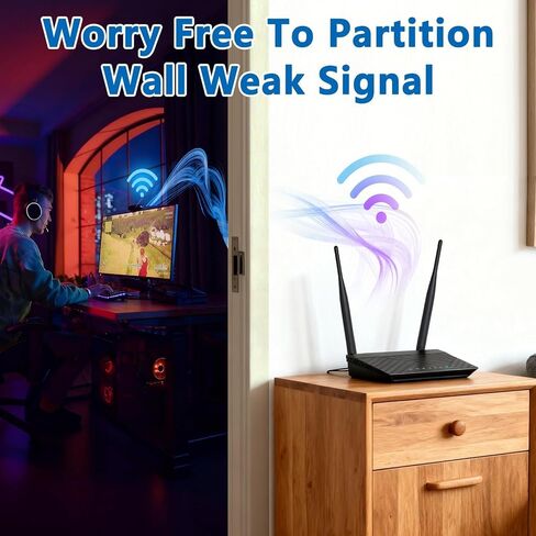 Dual Band WiFi Antenna 2.4GHz 5GHz 5.8GHz 6dBi RP-SMA Male MIMO Antenna for WiFi Router Wireless Network Card USB Adapter Security IP Camera Video Surveillance Monitor (2-Pack) in Kuwait