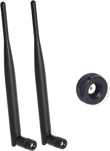 Dual Band WiFi Antenna 2.4GHz 5GHz 5.8GHz 6dBi RP-SMA Male MIMO Antenna for WiFi Router Wireless Network Card USB Adapter Security IP Camera Video Surveillance Monitor (2-Pack) in Kuwait