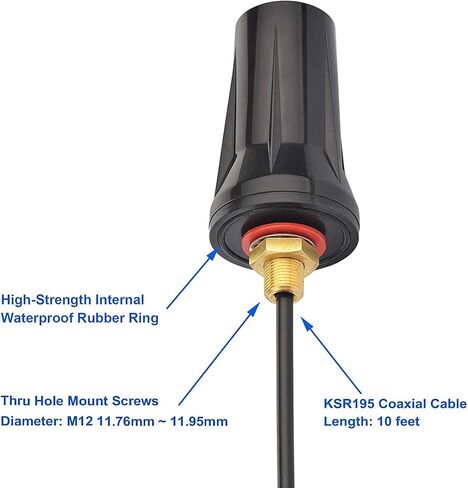 هوائي كاميرا Bingfu Cellular 4g LTE Trail مثبت على الحائط - مع كابل مقسم SMA أنثى إلى كابل ذكر SMA مزدوج - متوافق مع كاميرا Verizon AT&T T-Mobile Sprint Router Gateway Spypoint Trail in Saudi Arabia