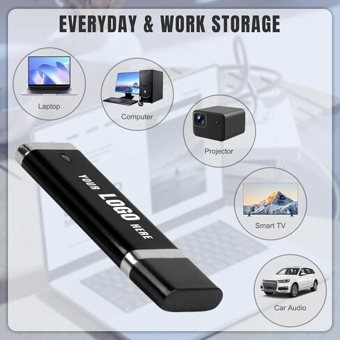 Custom USB Flash Drive 32GB 3.0 100 Pack, Lighter-Shaped USB Drives Printed with Your Logo, Customized Memory Sticks Bulk Personalized Thumb Drives for Event Giveaways, Branding Made Easy with JBOS in Saudi Arabia