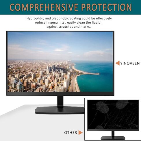YINOVEEN 23.6 بوصة واقي شاشة مضاد للضوء الأزرق لقطر عالمي 23.6 بوصة مع نسبة عرض إلى ارتفاع 16:9 Sceptre/LG/Dell/HP/Acer/ViewSonic/ASUS/Aoc/Samsung شاشة عريضة لحماية العيون in Kuwait