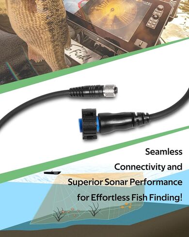 1852074 MKR-US2-14 Universal Sonar 2 Adapter Cable for Trolling Motors to Garmin ECHOMAP and GPSMAP, Connection for LiveScope Chartplotter and fishfinder, 8-Pin, Black in Saudi Arabia