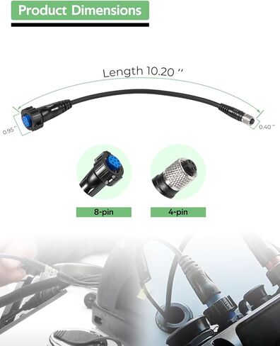 1852074 MKR-US2-14 Universal Sonar 2 Adapter Cable for Trolling Motors to Garmin ECHOMAP and GPSMAP, Connection for LiveScope Chartplotter and fishfinder, 8-Pin, Black in Saudi Arabia