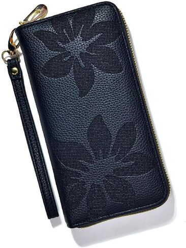 Women's Wallet Large Capacity With zipper Ladies Card Phone Holder RFID Blocking wristlet wallets for women in Saudi Arabia