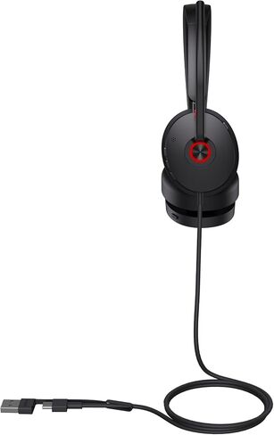 سماعة رأس Yealink UH48 Dual UC - USB-C/A، تقنية Hybrid ANC، 4 ميكروفونات لإلغاء الضوضاء، أضواء مشغولة مزدوجة in Kuwait