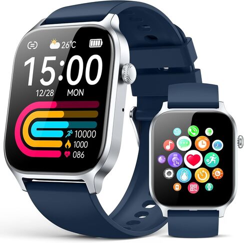 Smart Watches for Women Men, Fitness Tracker Watch with 110 Sports Modes, Step Counter/Sleep Monitor/Pedometer, IP68 Waterproof, Bluetooth Call & Music Control Smartwatch for iPhone/Android in Saudi Arabia