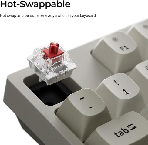 Keychron C1 Pro 8K Swappable RGB Backlight Keyboard Banana Switch - Retro in Saudi Arabia