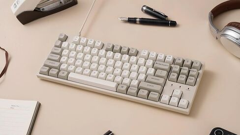 Keychron C1 Pro 8K Swappable RGB Backlight Keyboard Banana Switch - Retro in Saudi Arabia