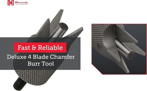 Hornady 4 Blade Outside Diameter Deburring Tool 050173 - Case Prep Reloading Tool Removes Burrs from The Case Mouths for Accurate Bullet Seating -Chamfer Tool Bit for Use with Case Prep Tools in Saudi Arabia