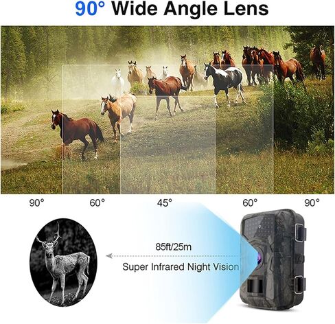 Camera 32MP 1080P HD2.0 TFT Waterproof Outdoor Animal Photo Traps Night Vision Field Camera in Saudi Arabia