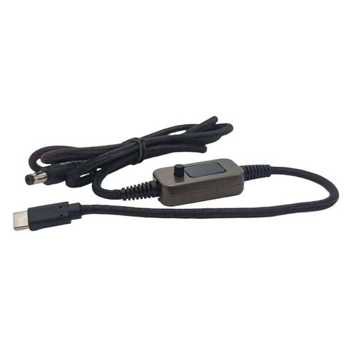 PD100W USB C إلى DC5521 سلك شحن سريع 5 فولت 9 فولت 12 فولت 15 فولت 20 فولت 5A كابل إمداد الطاقة قابل للتعديل مع محولات متعددة in Kuwait