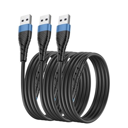 Short Charger Cable, 3Pack 1FT USB Cable (Blue) in Saudi Arabia