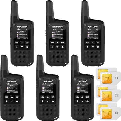 TIDRADIO TD-M2 Rapid Global 4G LTE Walkie Talkies Unlimited Range with SIM Cards, Manage via APP, Long Distance Nationwide PoC Two Way Radios for Family, Logistics, Truck Fleet, Mall, 2 Pack in Saudi Arabia