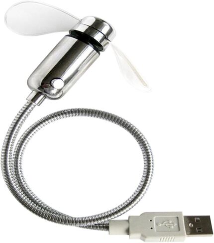 مروحة ساعة COHEALI USB مع شاشة LED في الوقت الحقيقي، مروحة USB صغيرة محمولة قابلة لإعادة الشحن لتبريد المنزل والمكتب in Kuwait