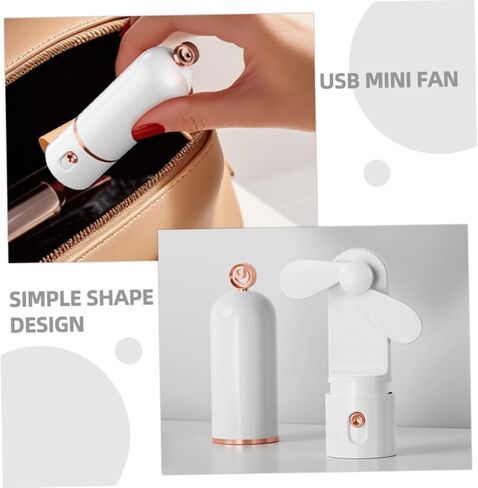 Kisangel Mini Handheld USB Fan with 3-speed Adjustable 2000mah Rechargeable Personal Cooling Fan for Travel Home and Office in Saudi Arabia