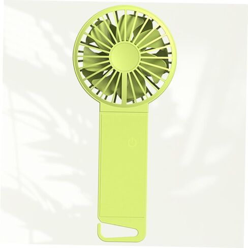 BESPORTBLE USB Folding Mini Fan Rechargeable Handheld Personal Fan for Home Office Travel Use Fluorescent Green Compact Size 85x35x193mm in Saudi Arabia