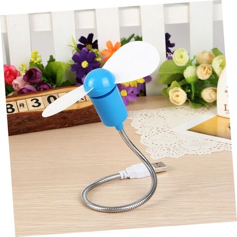 5pcs USB Mini Fans Flexible Quiet Cooling Set for Laptop and Desktop, Portable Personal Small Fans for Office and Travel Random Color in Saudi Arabia