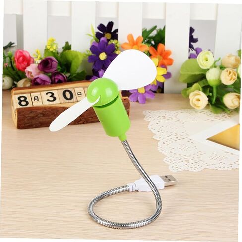 5pcs USB Mini Fans Flexible Quiet Cooling Set for Laptop and Desktop, Portable Personal Small Fans for Office and Travel Random Color in Saudi Arabia