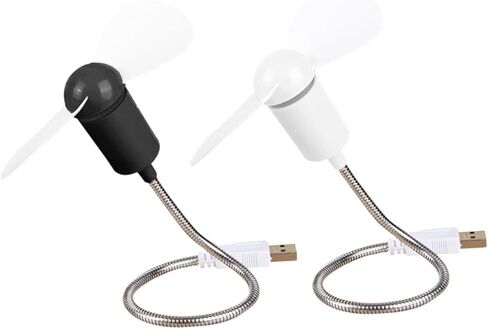 5pcs USB Mini Fans Flexible Quiet Cooling Set for Laptop and Desktop, Portable Personal Small Fans for Office and Travel Random Color in Saudi Arabia
