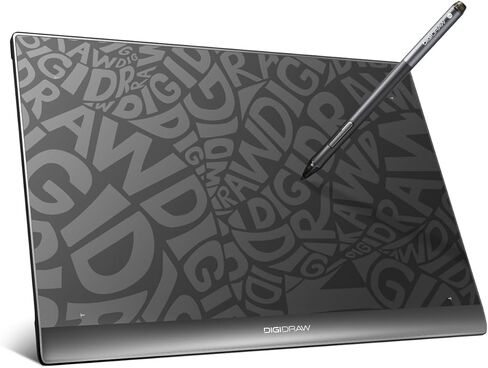 DIGIDRAW T610 Drawing Tablet Paper Like Graphics Drawing Tablet with 16384 Stylus Battery Free Pen,Tablet 10"x6" for Mac, Windows and Chromebook in Saudi Arabia