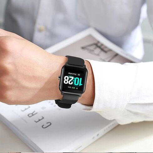 حزام ساعة 19 ملم لـ GRV FC1، ID205L سوار بديل رياضي من السيليكون متوافق مع HAMA 5910، Blackview SW01، Fitpolo H205L/207، Letscom، Letsfit، Lifebee، Willful، ID205S، ID215G، SW025، YM023 in Kuwait