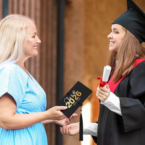 2025 Graduation Money Cards with Envelope, Graduation Gift Card Money Holder 2025, Graduation Money Holder for Cash for College High School Graduation Party (Black Gold) in Saudi Arabia