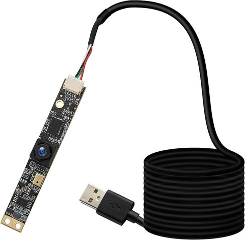 8MP Ultra HD USB Camera with Microphone,2448P 30fps,105° Wide Angle Lens Lightburn Compatible for 3D Printers Plug and Play Works with Windows,Mac,Linux, Raspberry Pi in Saudi Arabia