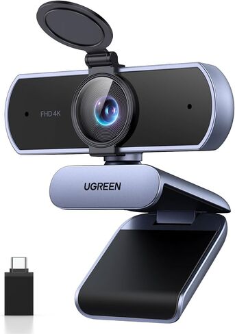 حزمة كاميرا ويب UGREEN 4K مع ميكروفون للألعاب للكمبيوتر الشخصي 24 بت/96 كيلو هرتز in Saudi Arabia