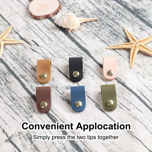 Cord Organizer 10 Pack, Colorful Leather Cable Organizer, Cord Keeper, Phone Wire Organizers Ties, USB Holder Phone Wire Organizers Earphone Winder in Saudi Arabia
