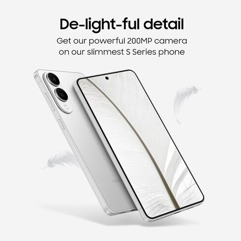 هاتف Samsung Galaxy S25 Edge، هاتف ذكي AI بسعة 512 جيجابايت، نظام Android غير مقفل، فيديو ليلي، معالج سريع، شاشة ProScaler، بطارية طوال اليوم، 2025، ضمان الشركة المصنعة لمدة سنة واحدة في الولايات المتحدة، Titanium Icyblue (متجدد) in Kuwait