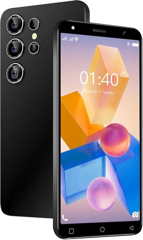 Cheap 4G Mobile Phone, 5.0inch HD Screen, Dual SIM, 16GB ROM/SD to 128GB, Android 10.0 OS, Dual Camera/3500mAh Big Battery/WiFi/GPS/Face Unlock (Black) in Saudi Arabia