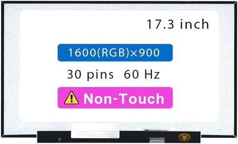 17.3" Screen Replacement for HP 17-CN 17-CN0XXX 17-CN1XXX 17-CN2XXX 17-CN0026NR 17-CN0025NR 17-CN0021NR 17-CN0013DX 17-CN0003DX M50439-001 LCD Display Panel (HD+1600×900 Non-Touch) in Saudi Arabia