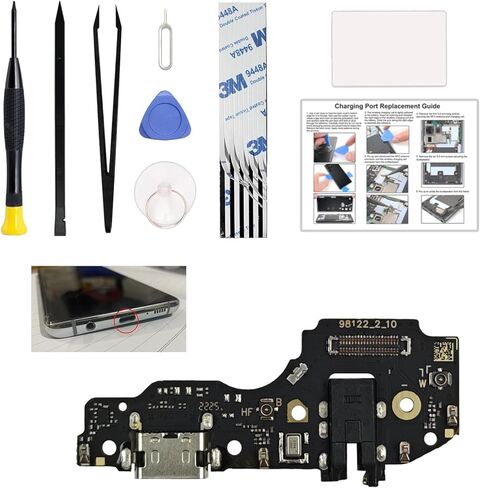 Charging Port Replacement Kit Compatible with T-Mobile REVVL 6/6 Pro US Version, Dock Board USB-C Connector Only for REVVL 6/6 Pro TMAF025G, TMAF035G, with Instruction Manual, Toolkit in Saudi Arabia