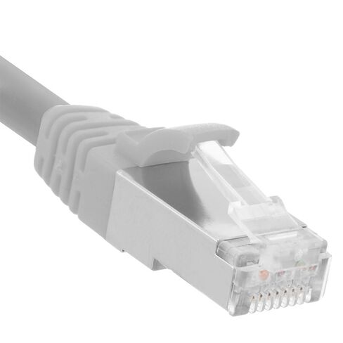 كابل تصحيح NavePoint Ethernet CAT6A، S/FTP، 26AWG، 0.5 قدم، 5 حزم، رمادي in Kuwait