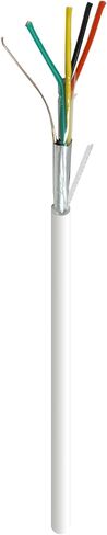 Best 500ft 18/4 Shielded CCA Security Alarm Control Wire Stranded PVC Jacket White in Saudi Arabia