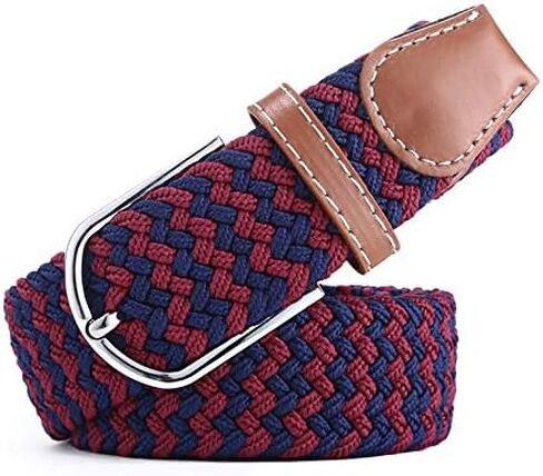 Men's Canvas Belt Women's Elastic Stretch Waistband | Metal Buckle Casual & Comfortable in Saudi Arabia