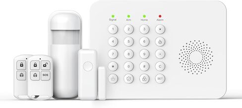 20 PCS Alarm System for Home Security,Wireless Home Alarm System with DIY Expandable Door Sensor,Motion Detector,4G/Tuya App Alerts,Work with Alexa for Villa,Apartment,Shop in Saudi Arabia