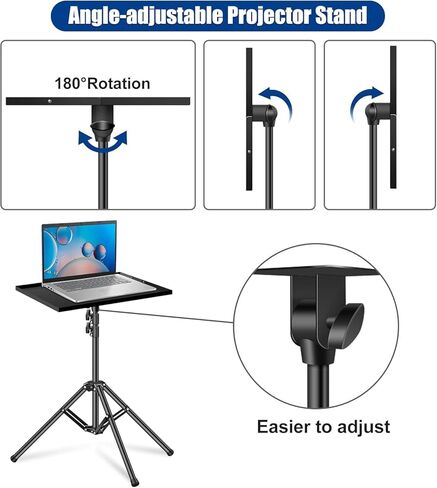 2-Be-Best Projector Tripod Stand Higher 27-63" Adjustable Projector Stand Foldable DJ Table Stand Projectors Floor Mount Stand Portable Laptop Tripod Stand for DJ Equipment Theater Office Home in Kuwait
