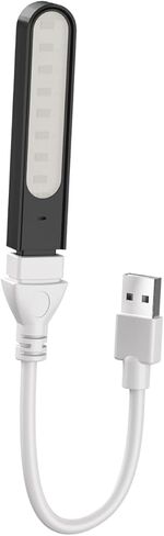 مصباح قراءة LED مرن USB محمول لمكتب الكمبيوتر المحمول والكمبيوتر المحمول مصباح مكتب LED دوار in Kuwait