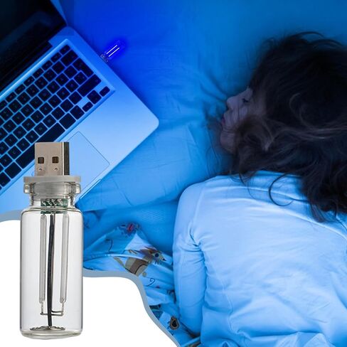 مصباح سيارة ريترو - ضوء ليلي USB للتحكم باللمس لاستخدام السيارات | تصميم أنيق على شكل زجاجة مع قابس USB، وإضاءة داخلية محيطة للوحة القيادة، ومنفذ شاحن السيارات، وأجواء السيارة المزخرفة in Saudi Arabia