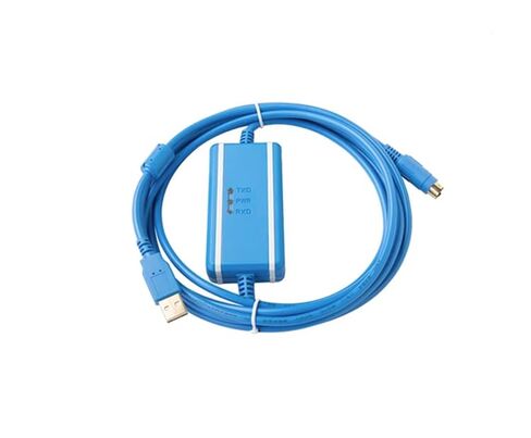 قابل للتطبيق USB-GT1020/30 كابل برمجة HMI كابل بيانات شاشة تعمل باللمس كابل تنزيل معزول باللون الأزرق in Saudi Arabia
