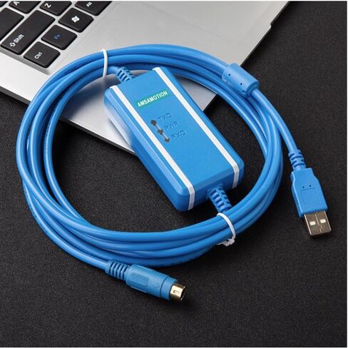 قابل للتطبيق USB-GT1020/30 كابل برمجة HMI كابل بيانات شاشة تعمل باللمس كابل تنزيل معزول باللون الأزرق in Saudi Arabia