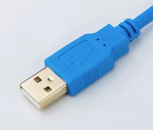 قابل للتطبيق USB-GT1020/30 كابل برمجة HMI كابل بيانات شاشة تعمل باللمس كابل تنزيل معزول باللون الأزرق in Saudi Arabia