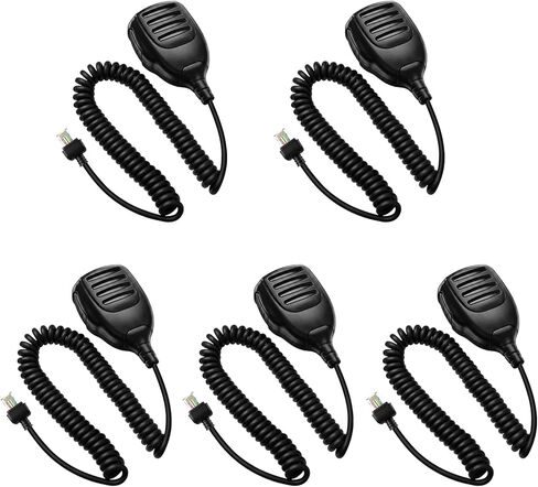 5 حزمة HM152 ميكروفون مكبر الصوت RJ45 8-Pin يده ميكروفون لـ ICOM Mobile Radi IC-208H IC-706 IC-2100 IC-2200H IC-2300H IC-2820H IC-2730A IC-V8000 IC-A110 IC-A120، IC-F5012/F5122D/F6061، ID-800H/880H in Saudi Arabia